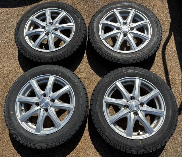 ダンロップ 軽自動車用スタッドレスタイヤ・社外アルミホイール4本セットの買取実績